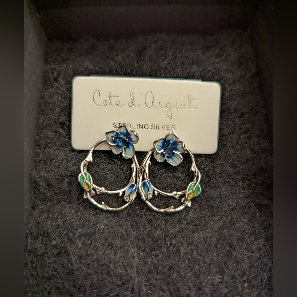 Cote d'Argent Convertible Sterling Silver Earrings - Picture 5 of 5